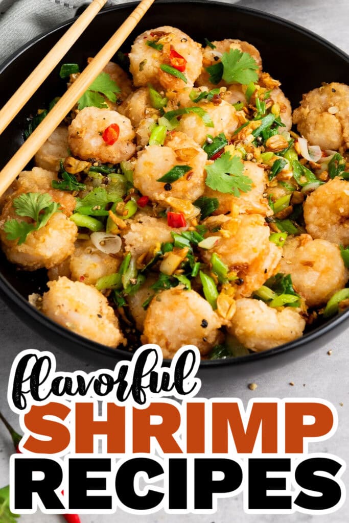 shrimp recipes - Crispy Chinese Salt and Pepper Shrimp