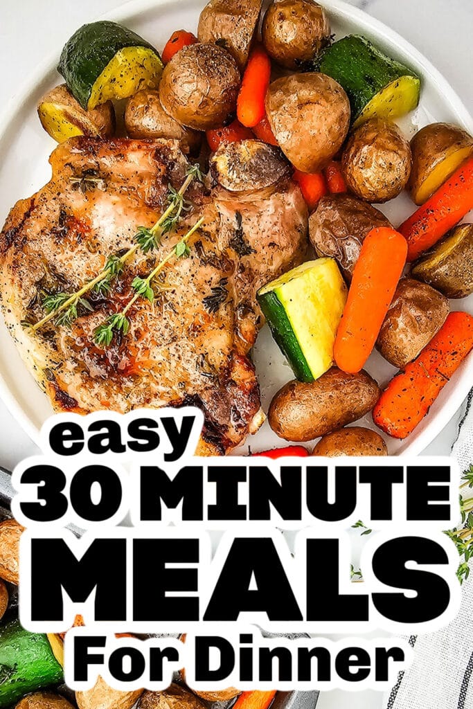 30 minute meals - Brown Sugar Glazed Pork Chops