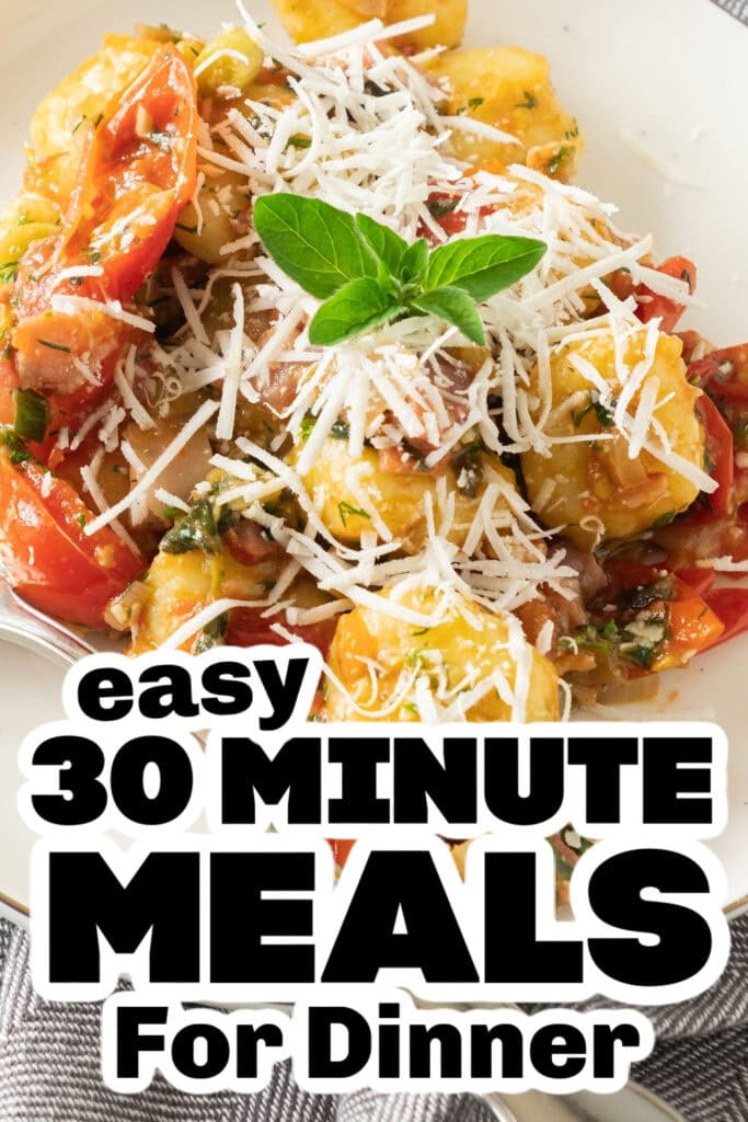 30 minute meals - Creamy Potato Gnocchi with Bacon