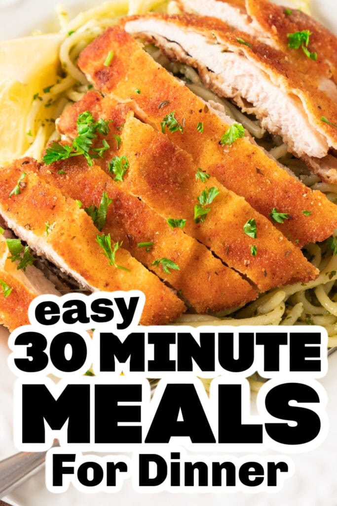 30 minute meals - crispy lemon garlic chicken