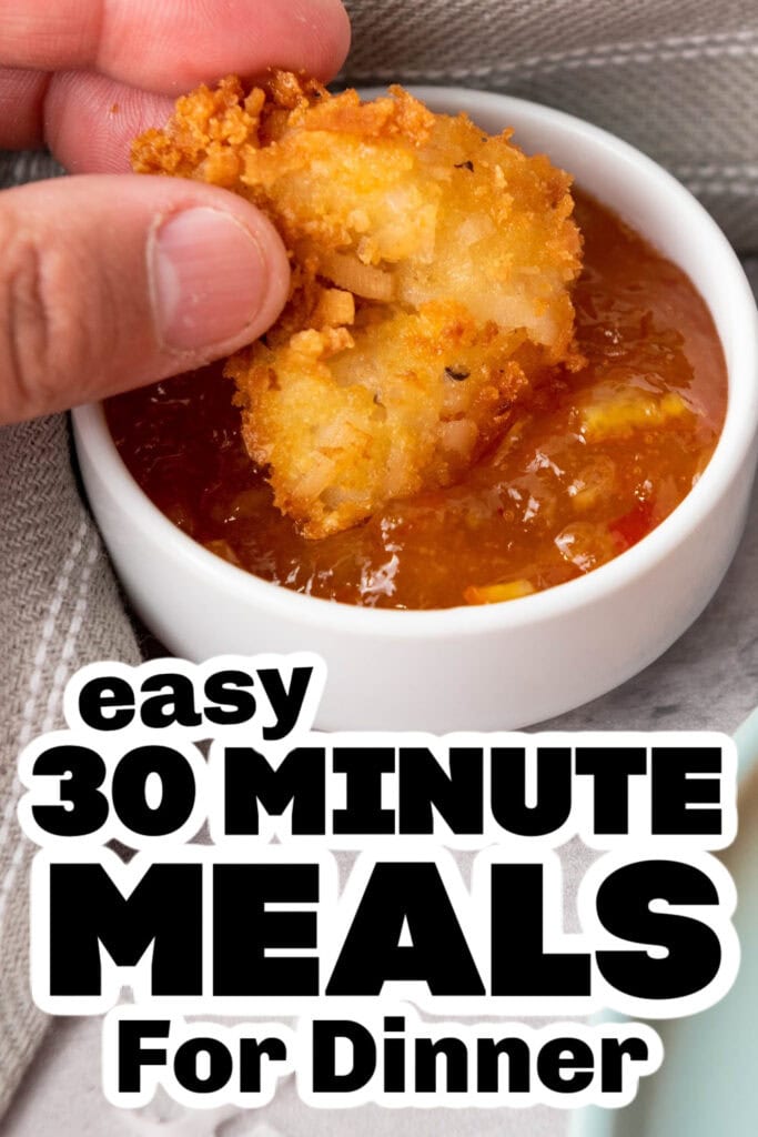 30 minute meals - Fried Coconut Shrimp with Orange Marmalade Dip