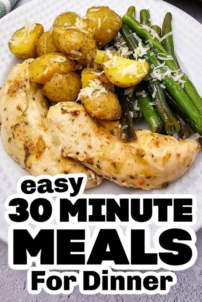 30 minute meals - Sheet Pan Garlic Parmesan Chicken
