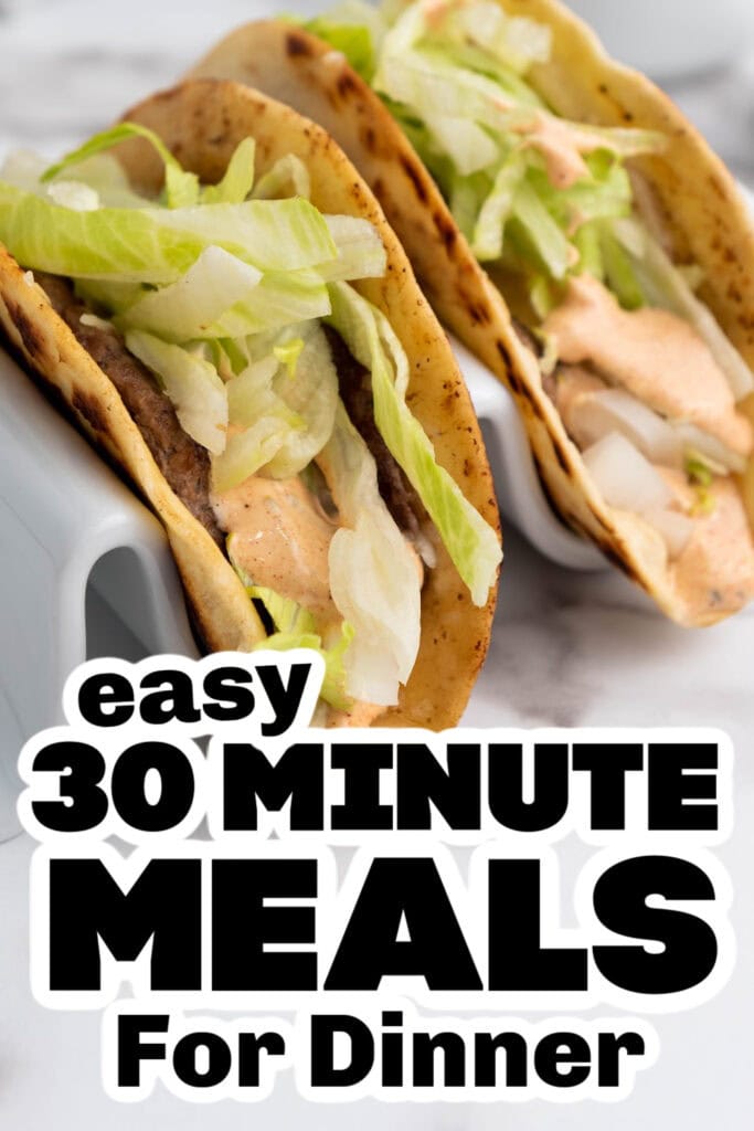 30 minute meals - Smash Burger Tacos