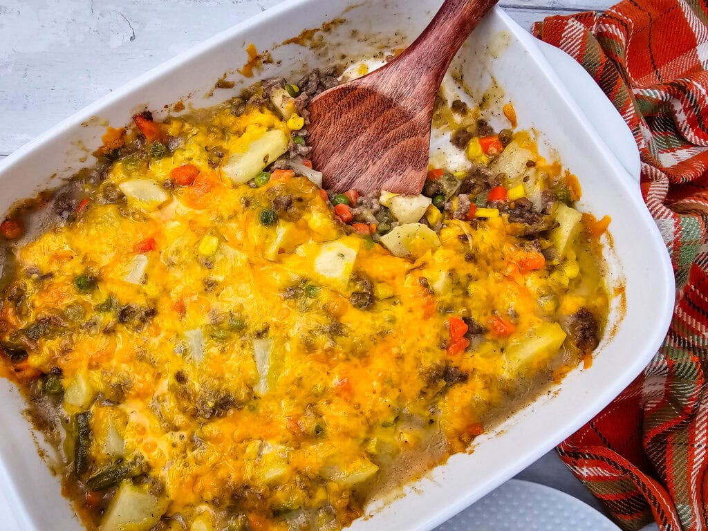 photo of the finished Hobo Casserole