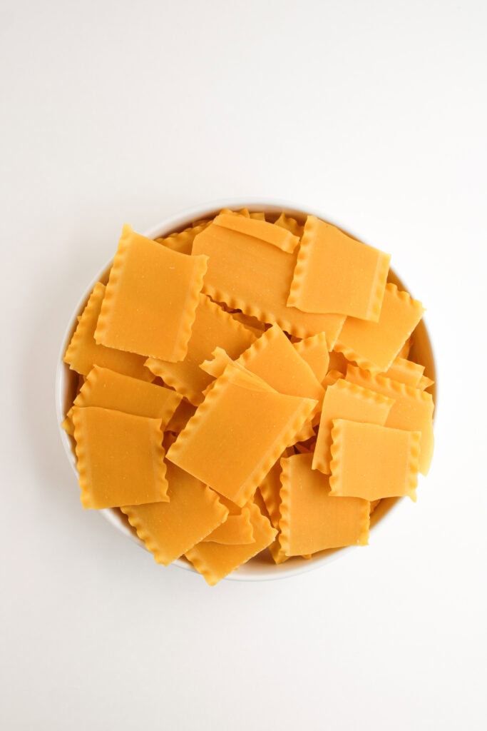 sheet pan lasagna process photo