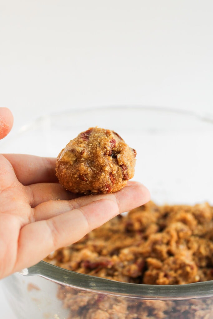 pecan pie balls process photo