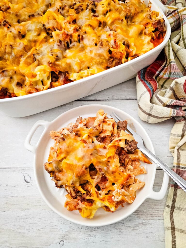 photo of the finished Poor Man's Casserole