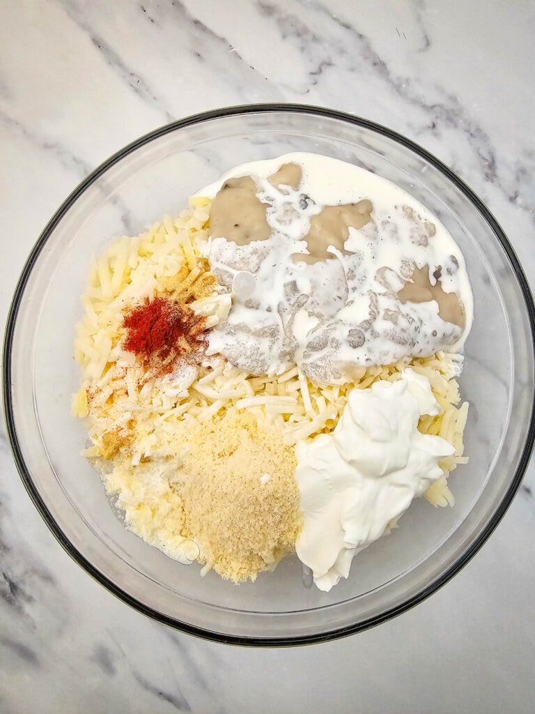 pepperjack potato casserole process photo