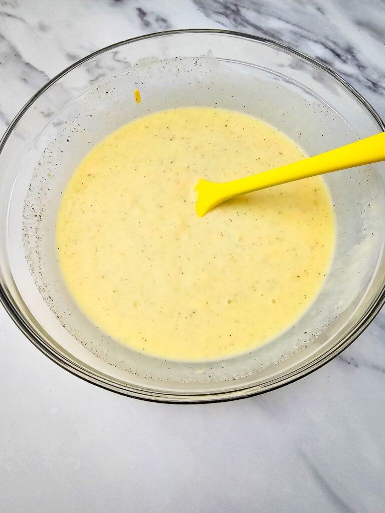 chicken noodle casserole process photo