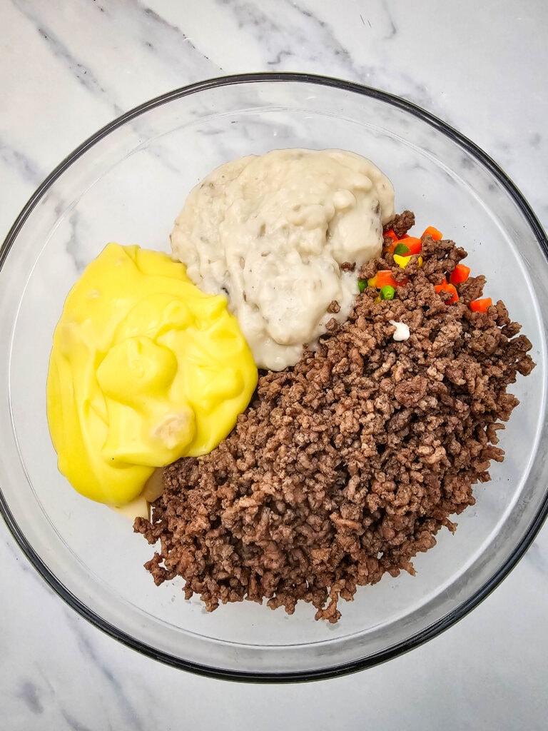 hobo casserole process photo