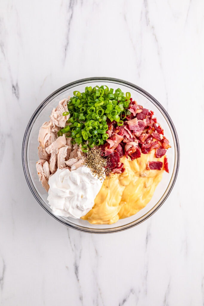 Ritz Cracker Chicken Casserole process photo