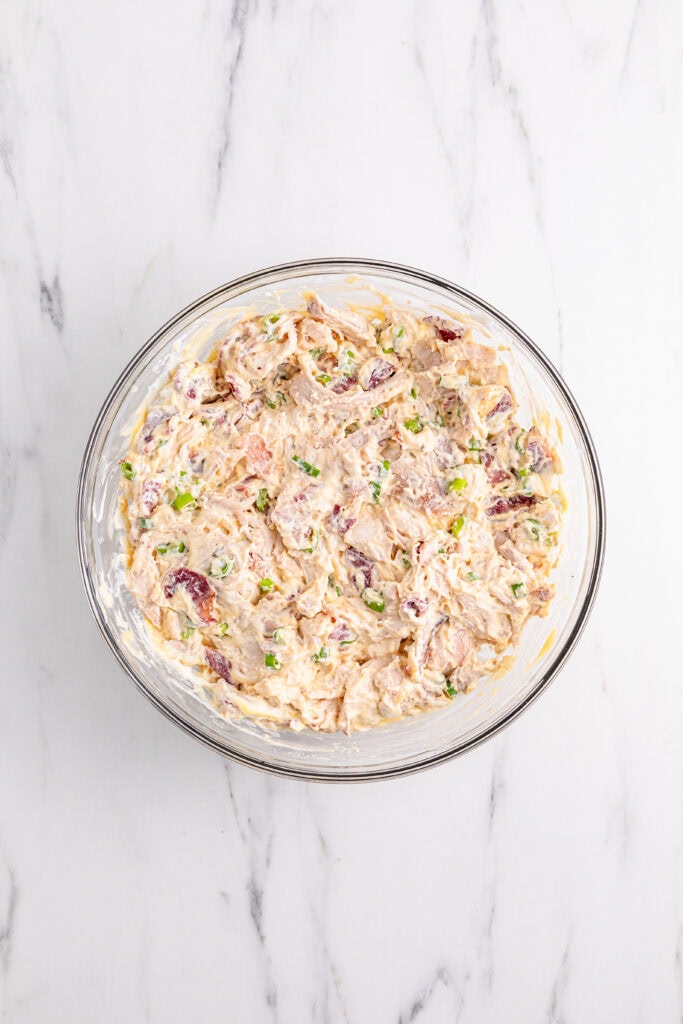 Ritz Cracker Chicken Casserole process photo