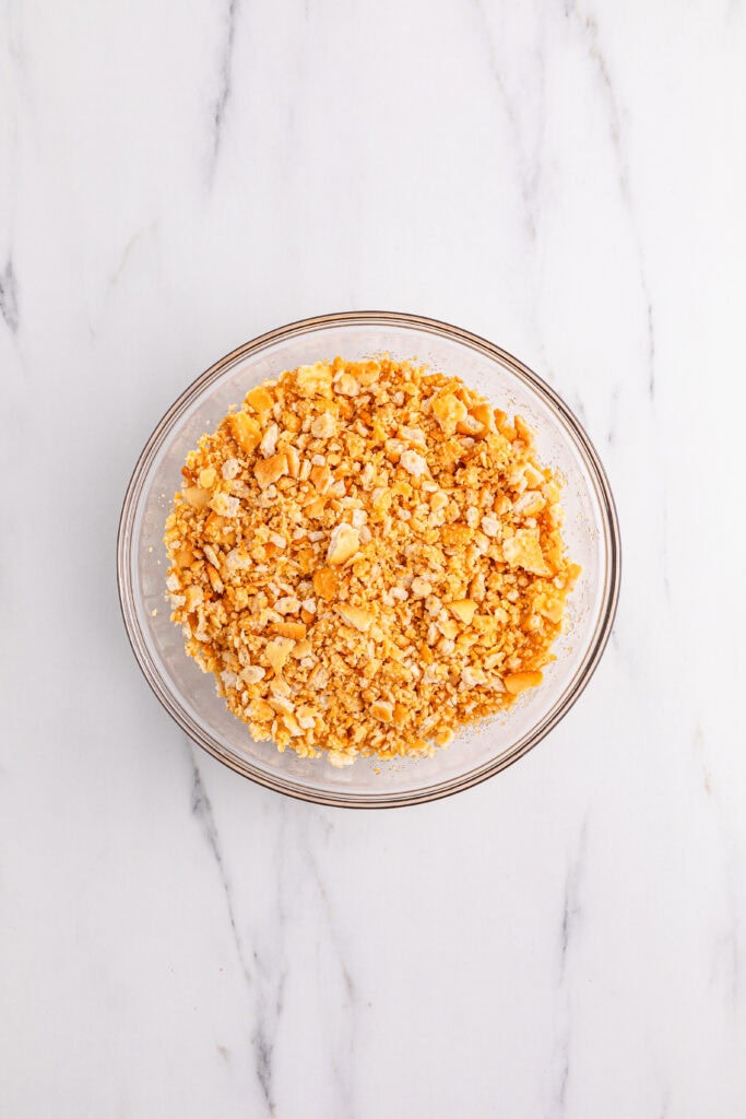 Ritz Cracker Chicken Casserole process photo