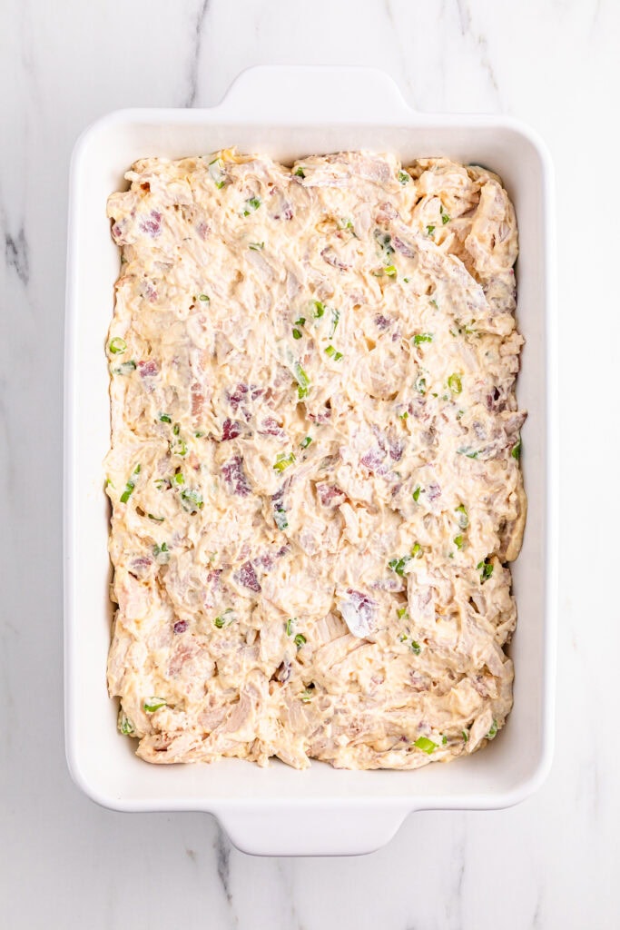 Ritz Cracker Chicken Casserole process photo