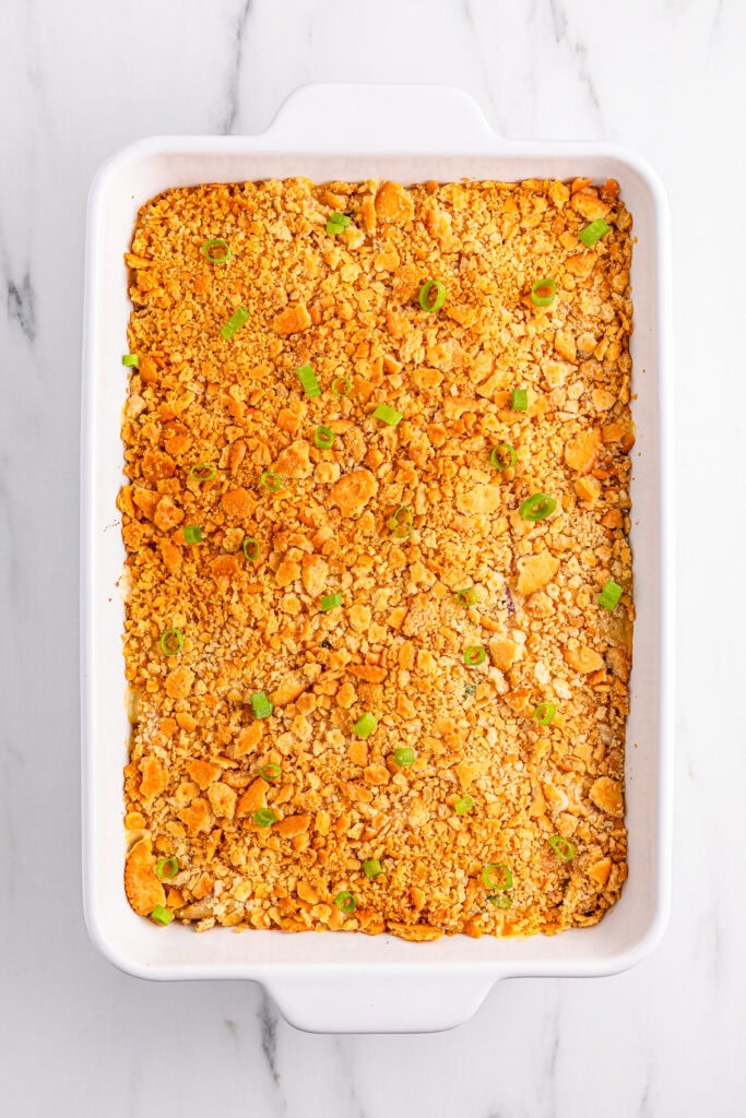 Ritz Cracker Chicken Casserole process photo