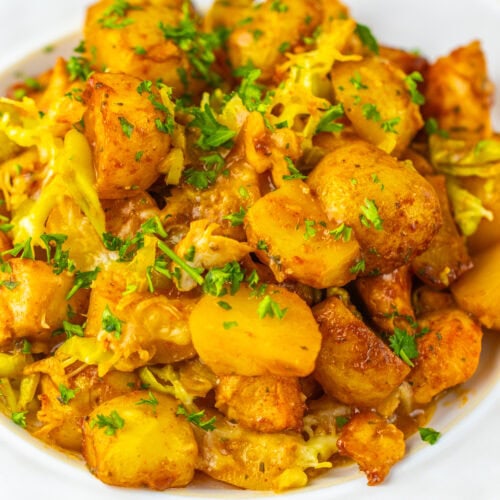 photo of the finished Sheet Pan Mississippi Chicken And Potatoes