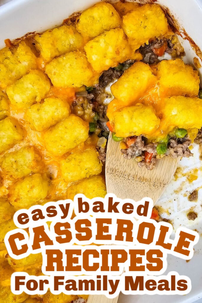 casserole recipes - Beefy Cheesy Tater Tot Casserole