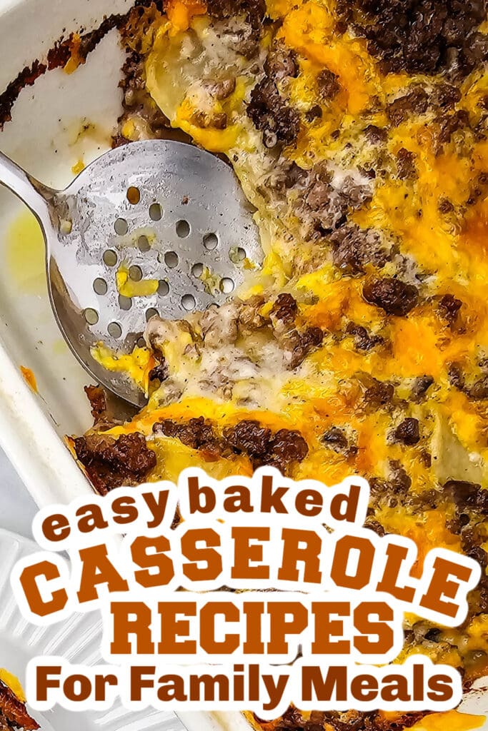 casserole recipes - Cheesy Hamburger Potato Casserole