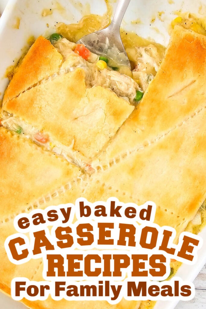 casserole recipes - chicken pot poe casserole