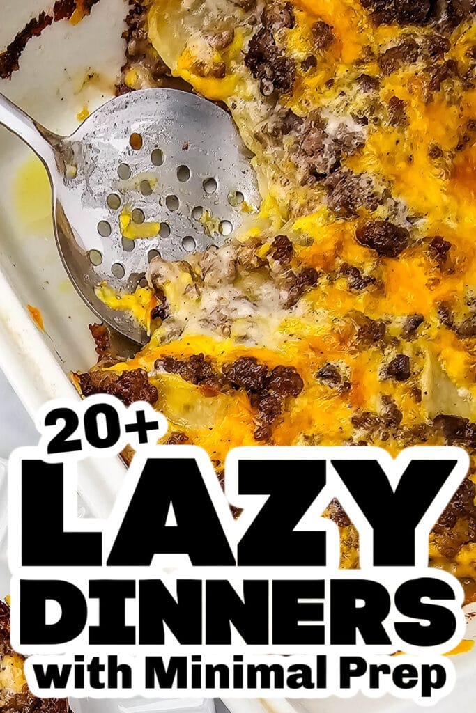 lazy dinners - Cheesy Hamburger Potato Casserole