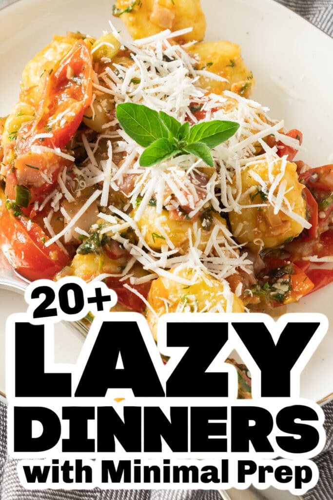 lazy dinners - Creamy Potato Gnocchi with Bacon