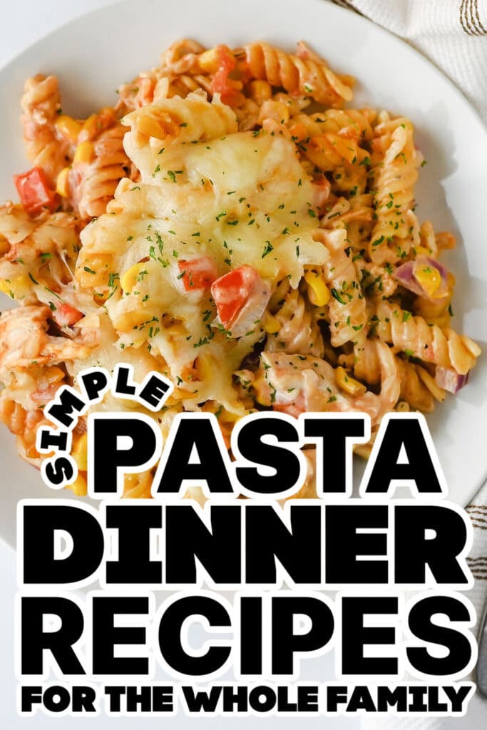 pasta dinner recipes - BBQ ranch chicken pasta bake