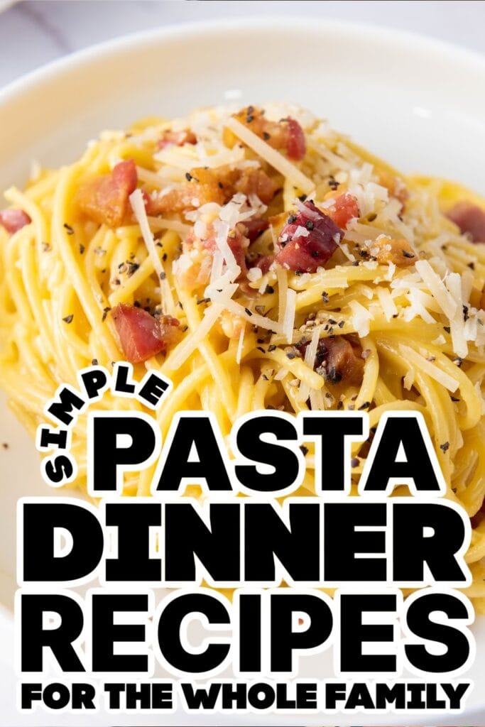 pasta dinner recipes - Creamy Italian Carbonara