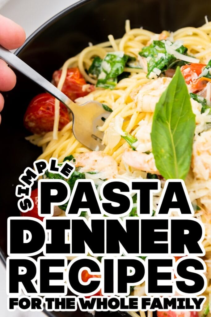 pasta dinner recipes - Scampi e Spinaci