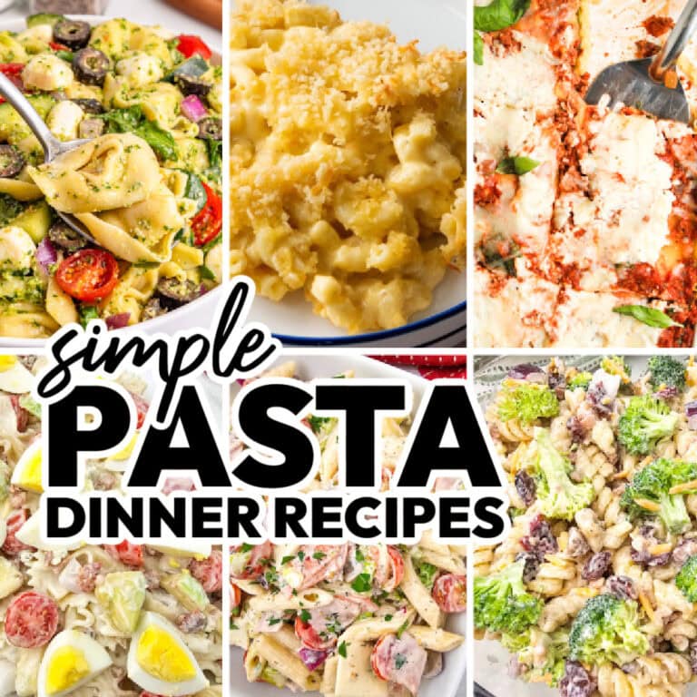 pasta dinner recipes featured image