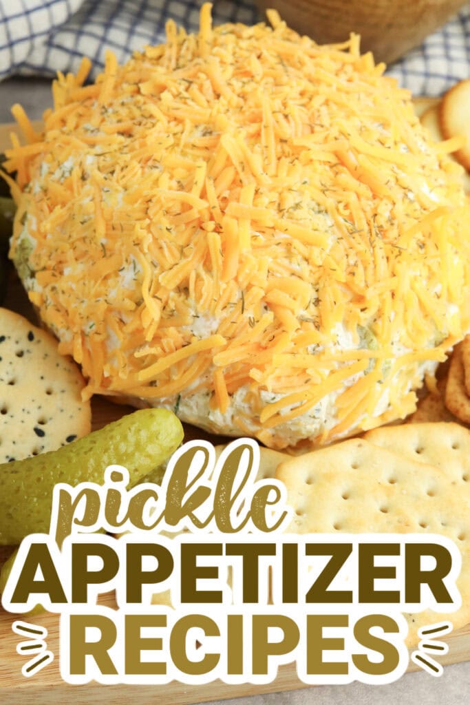pickle appetizer recipes - Cheddar Pickle Cheese Ball