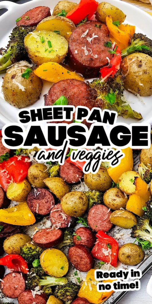 sheet pan sausage and veggies