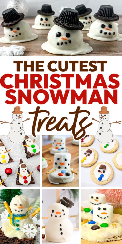 snowman treats pin image