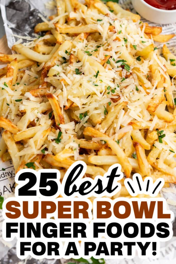 superbowl finger foods - Air Fryer Parmesan Truffle Fries