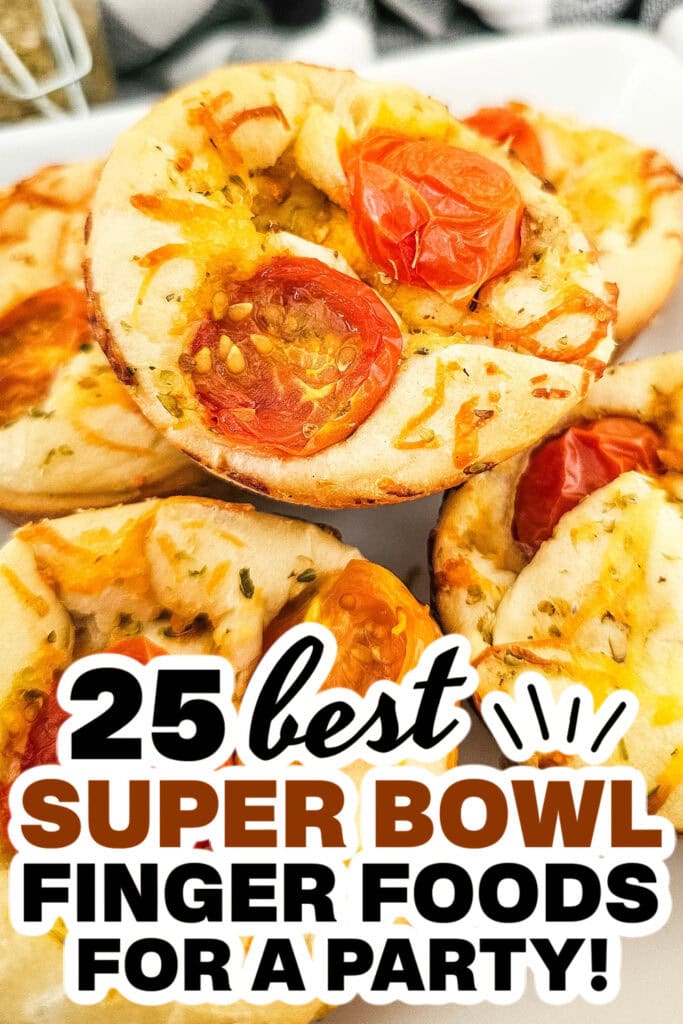superbowl finger foods - Cheesy Tomato Focaccia Rolls