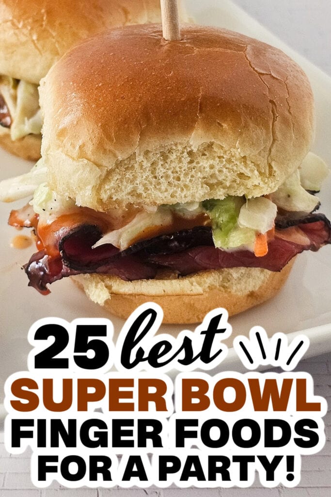 superbowl finger foods - Grilled Pastrami Slaw Sliders