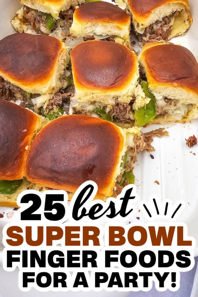 superbowl finger foods - Philly Cheesesteak Sliders