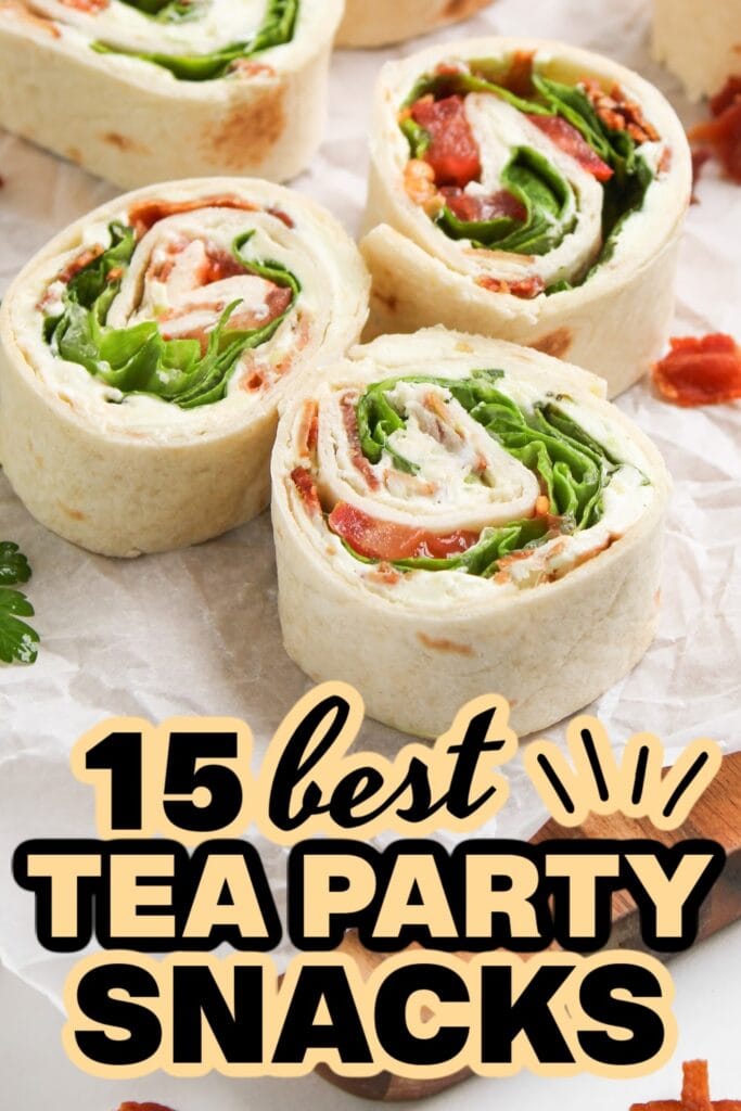 tea party snacks - BLT Pinwheel Sandwiches
