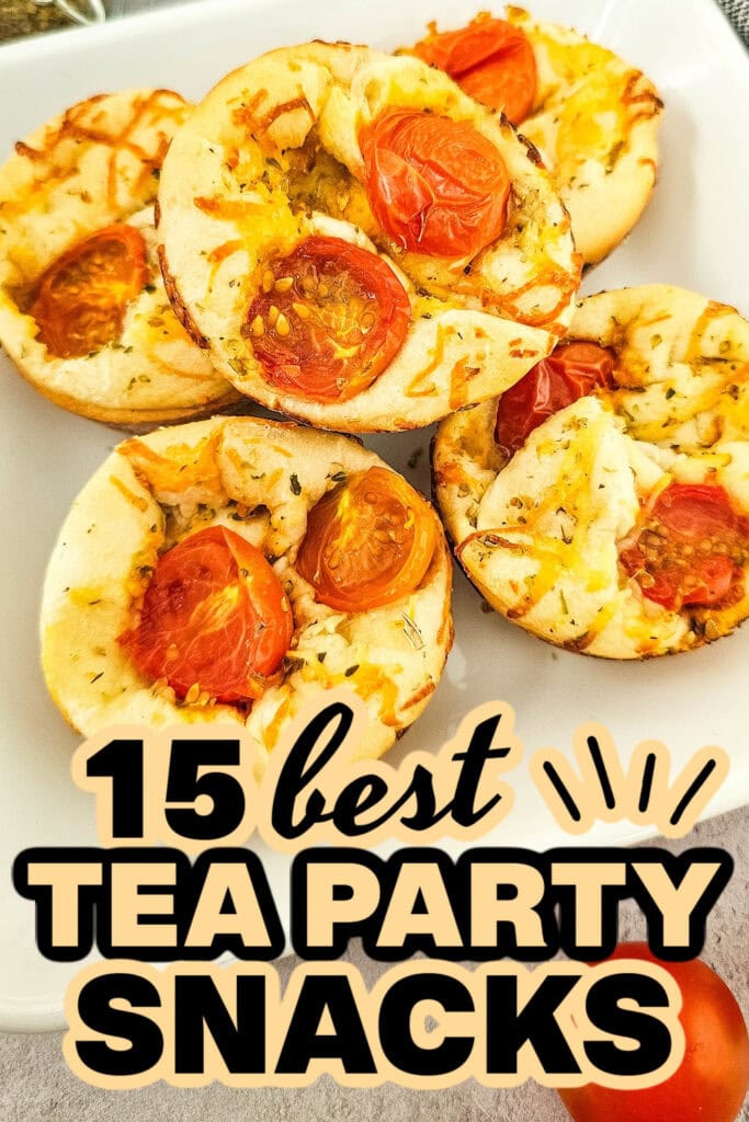 tea party snacks - Cheesy Tomato Focaccia Rolls