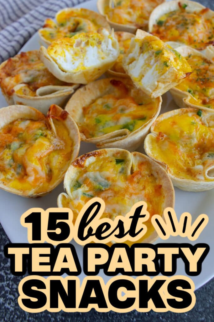tea party snacks - Three Cheese Mini Quiches