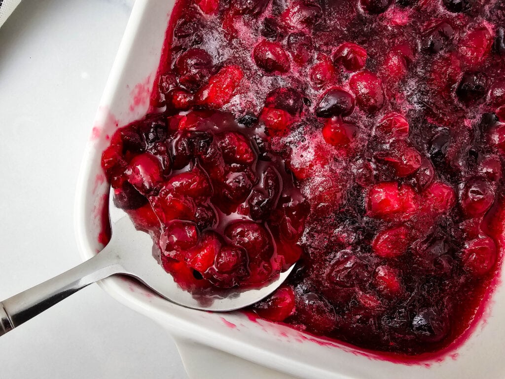 photo of the finished Classic Cranberry Sauce