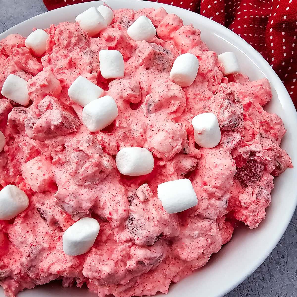 Fresh Strawberry Fluff Salad featured image