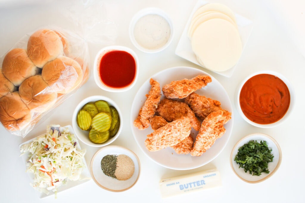 buffalo chicken sliders ingredients