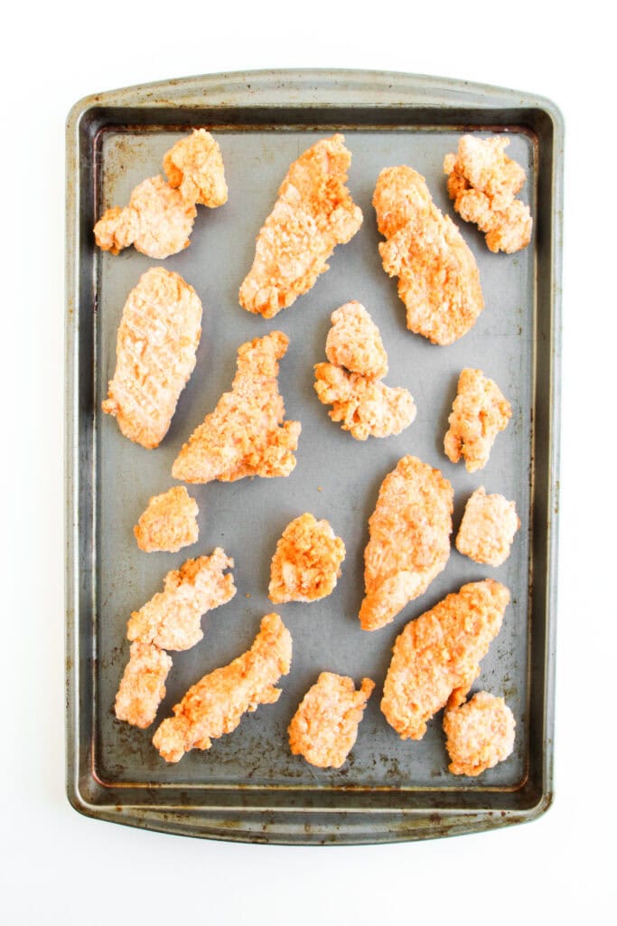 buffalo chicken sliders process photo