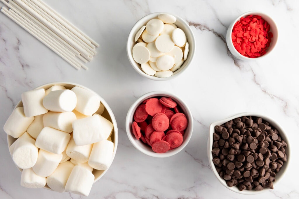 valentines day marshmallow pop ingredients