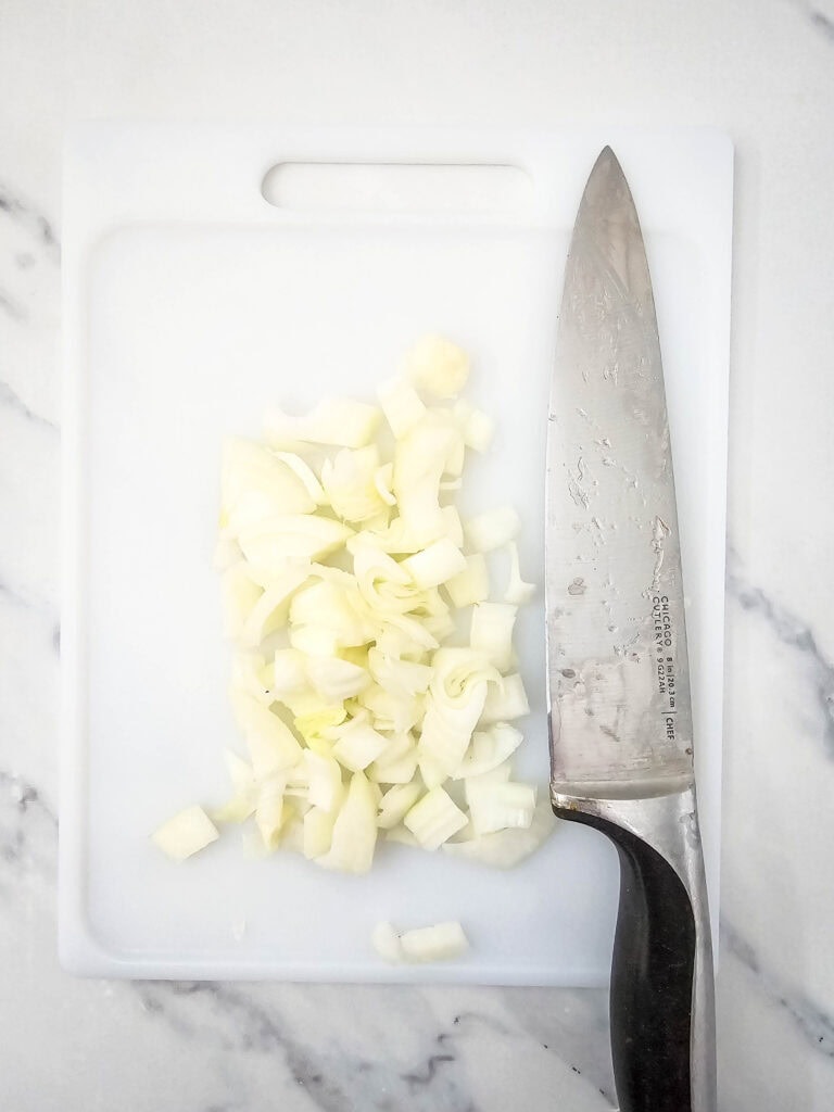 Skillet Bacon Cheeseburger Tortellini Process Photo