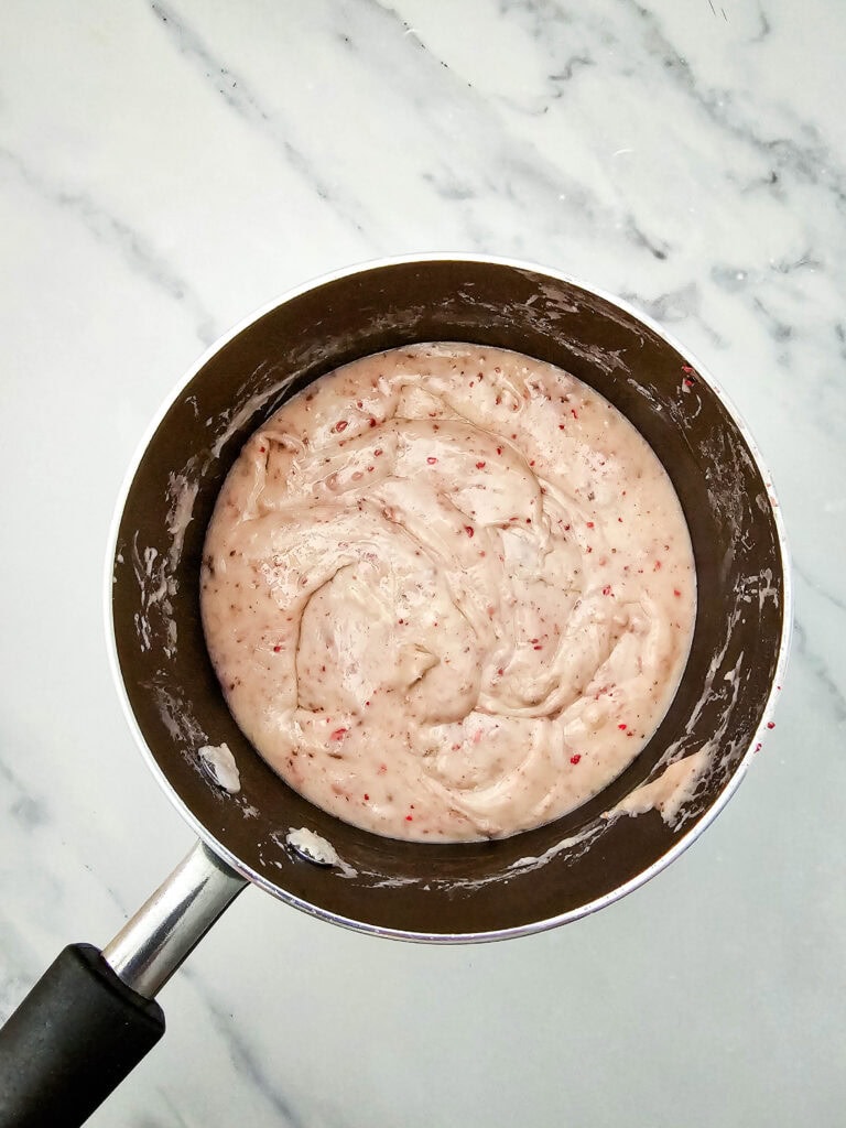 strawberry fudge process photo