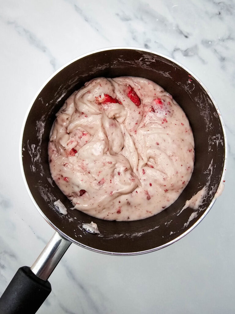 strawberry fudge process photo