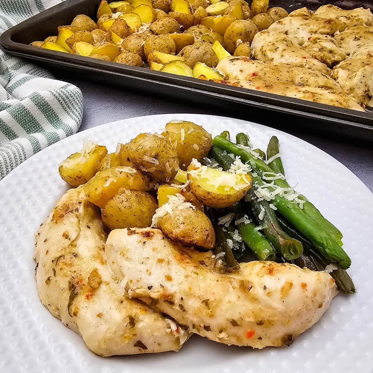 Sheet Pan Garlic Parmesan Chicken featured image