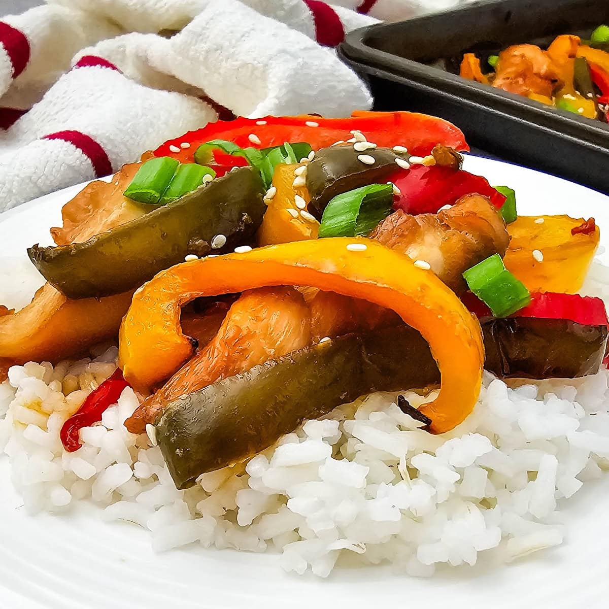 Sheet Pan Teriyaki Chicken and Peppers featured image
