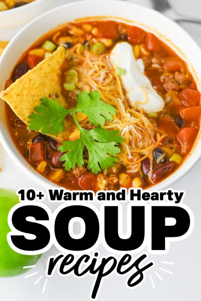 Soup Recipes - One-Pot Beef Taco Soup with Beans